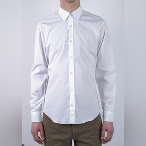 Burberry white button down men’s shirt